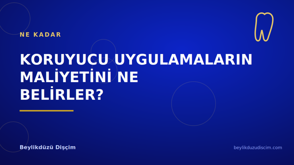 Koruyucu Uygulamaların Maliyetini Ne Belirler?